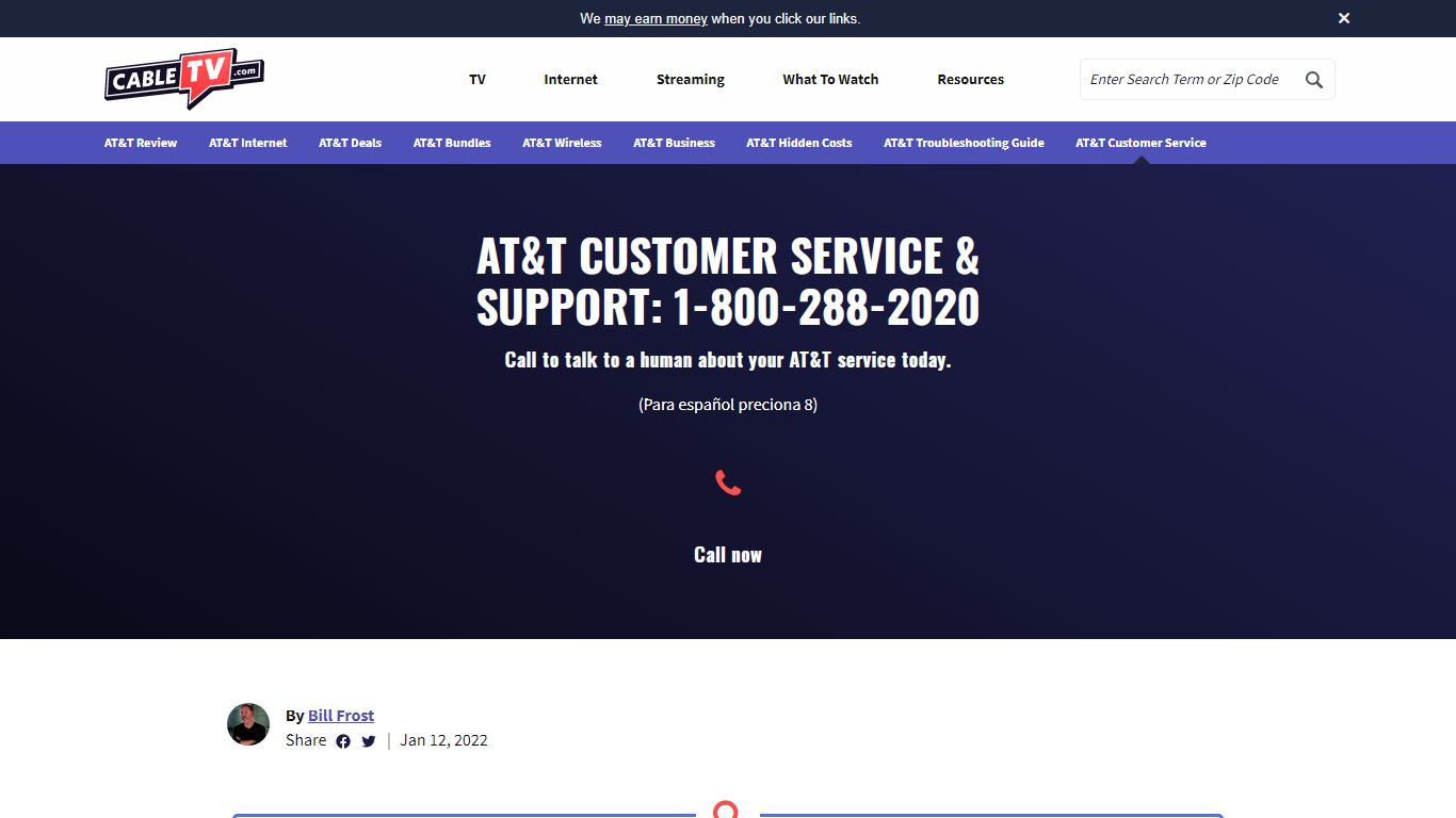 AT&T Customer Service | 800-288-2020 - CableTV.com